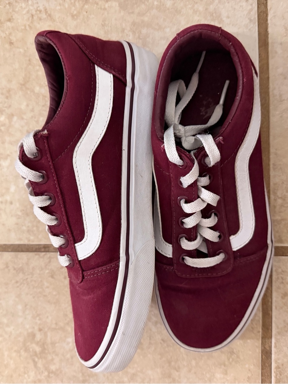 Vans Ward Burgundy/White Sneakers